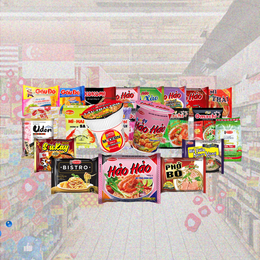 Mì tôm các loại